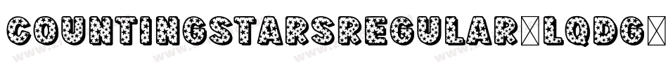CountingStarsRegular-Lqdg字体转换