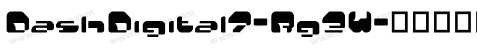 DashDigital7-Rg3W字体转换