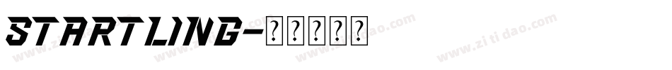 Startling字体转换