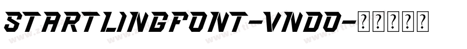 Startlingfont-vnDO字体转换