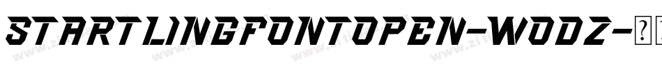 Startlingfontopen-woDZ字体转换