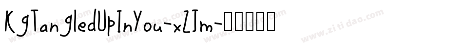 KgTangledUpInYou-xZJm字体转换