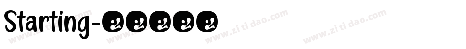 Starting字体转换