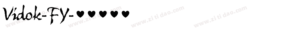 Vidok-FY字体转换