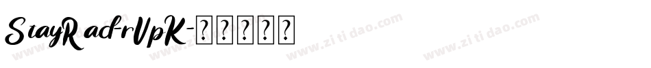 StayRad-rVpK字体转换