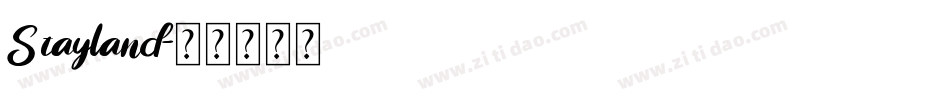 Stayland字体转换