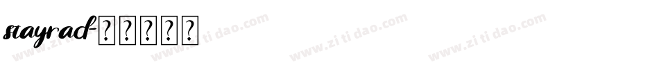 stayrad字体转换