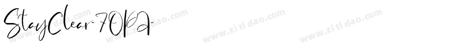 StayClear-7OPA字体转换
