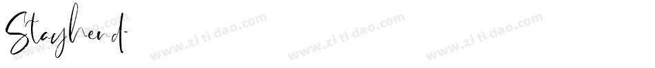 Stayhend字体转换