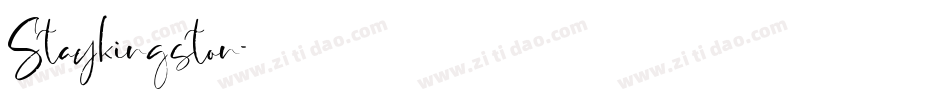 Staykingston字体转换