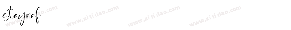 stayraf字体转换