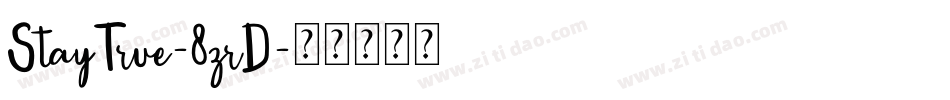 StayTrue-8zrD字体转换