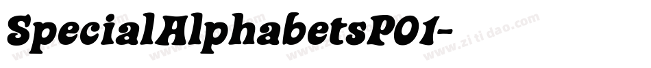 SpecialAlphabetsP01字体转换