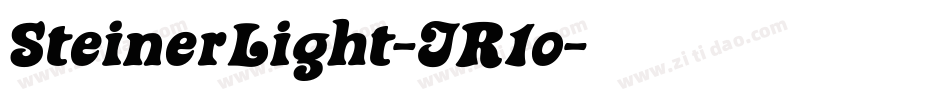 SteinerLight-JR1o字体转换