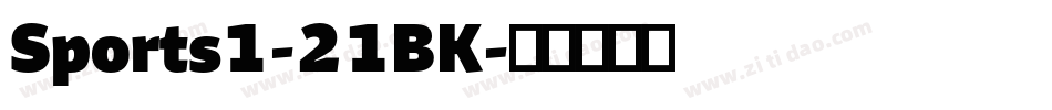 Sports1-21BK字体转换