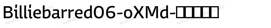 Billiebarred06-oXMd字体转换