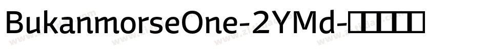 BukanmorseOne-2YMd字体转换