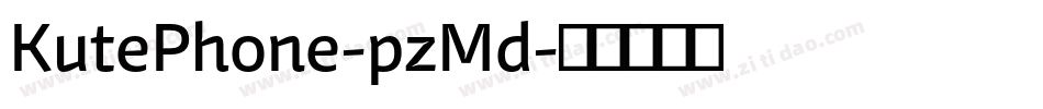 KutePhone-pzMd字体转换