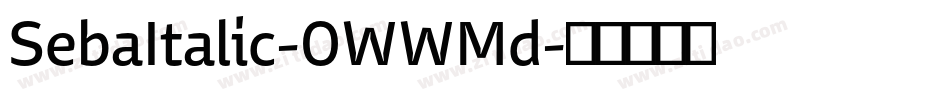 SebaItalic-0WWMd字体转换