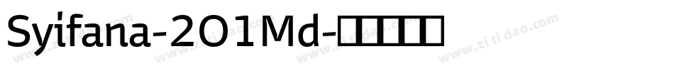 Syifana-2O1Md字体转换