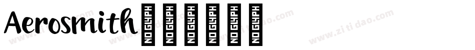 Aerosmith字体转换