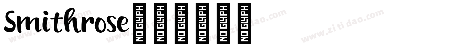 Smithrose字体转换