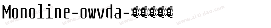 Monoline-owvda字体转换