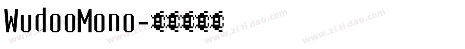 WudooMono字体转换
