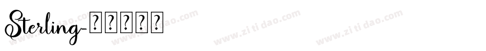 Sterling字体转换