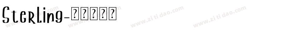 Sterling字体转换