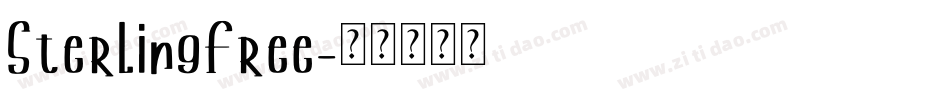SterlingFree字体转换
