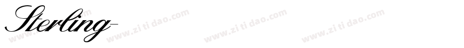 Sterling字体转换