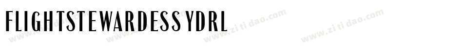 FlightStewardess-YdrL字体转换