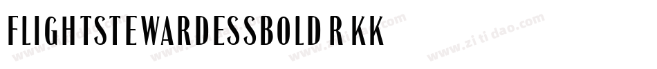 FlightStewardessBold-r9KK字体转换