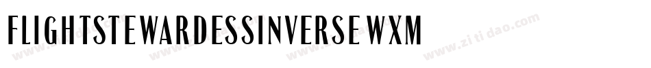 FlightStewardessInverse-wXm9字体转换