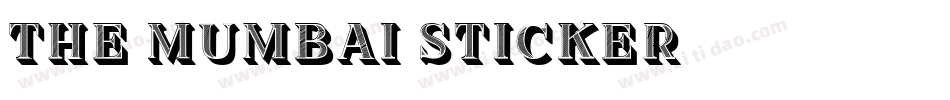 The-Mumbai-Sticker字体转换