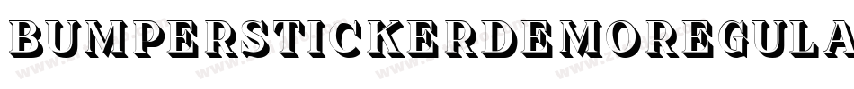 BumperStickerDemoRegular-Wypa9字体转换