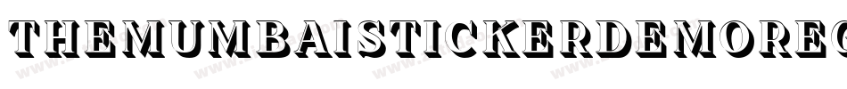 TheMumbaiStickerDemoRegular-Kj6o字体转换