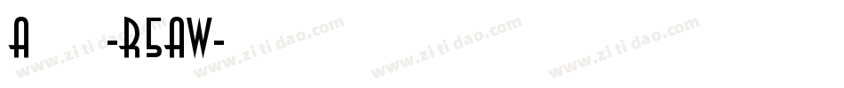 Asiago-R5AW字体转换