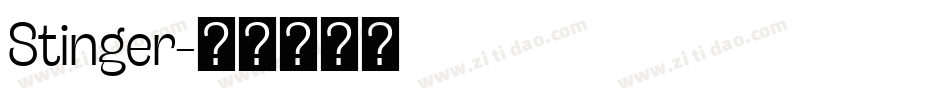 Stinger字体转换