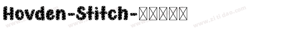 Hovden-Stitch字体转换