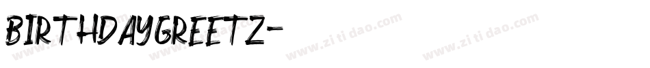 birthdaygreetz字体转换
