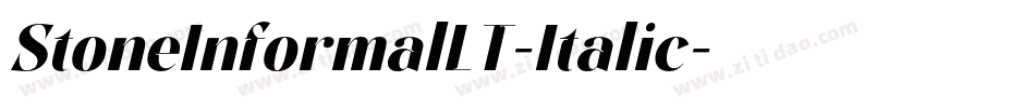 StoneInformalLT-Italic字体转换