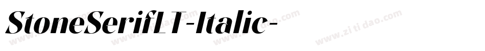 StoneSerifLT-Italic字体转换