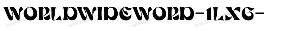 WorldWideWord-1Lxg字体转换