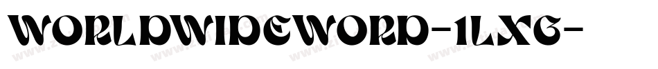 WorldWideWord-1Lxg字体转换