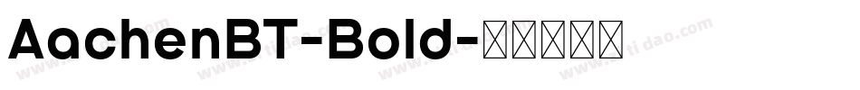 AachenBT-Bold字体转换