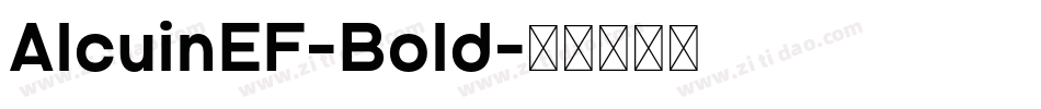 AlcuinEF-Bold字体转换
