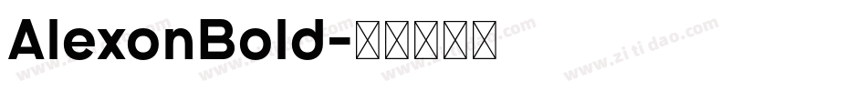 AlexonBold字体转换