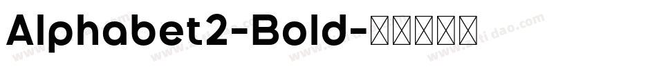 Alphabet2-Bold字体转换